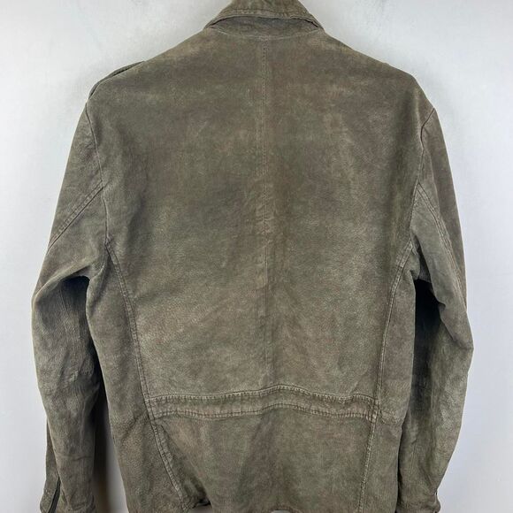 Wilsons Leather Men's Suede Button-Up Jacket Size M Brown - Picture 4 of 8